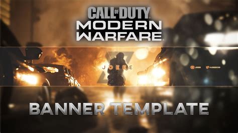 Call Of Duty Modern Warfare Headerbanner Psd Youtube