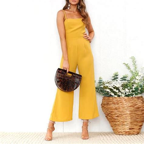a minimalist jumpsuit that comes in a choice of 4 colours will you go for statement yellow