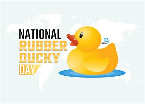 Vector Graphic Of National Rubber Ducky Day Good For National Rubber