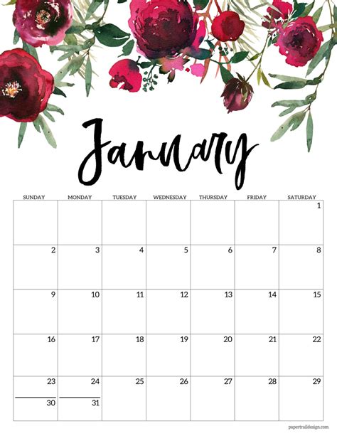 Cute Printable Monthly Calendar 2022 Printable World Holiday