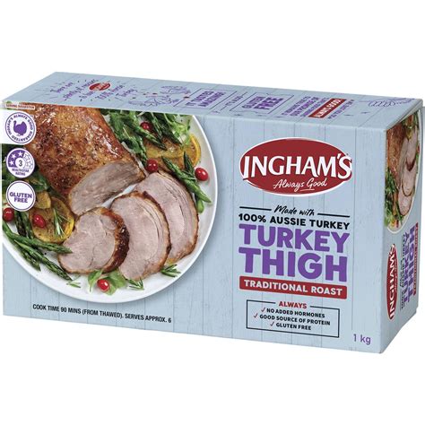 Calories In Inghams Traditional Roast Turkey Thigh Frozen Calcount