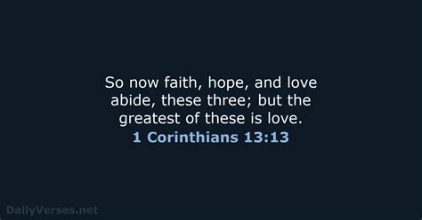 December 30 2021 Bible Verse Of The Day Esv 1 Corinthians 1313