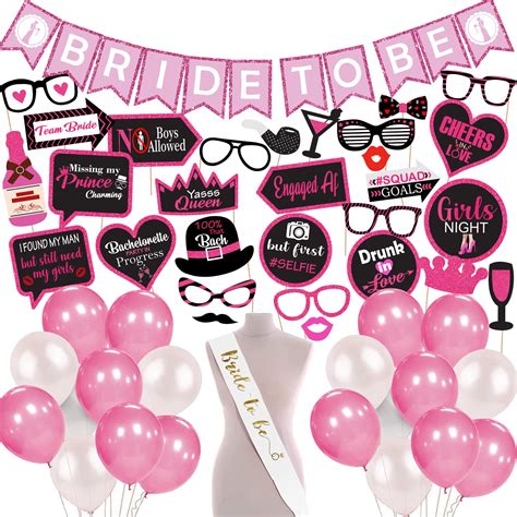 Party Propz Bride To Be Decoration Set Combo 73pcs Bride To Be