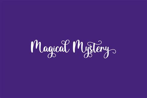 Magical Mystery Free Font 01 Fonts Shmonts
