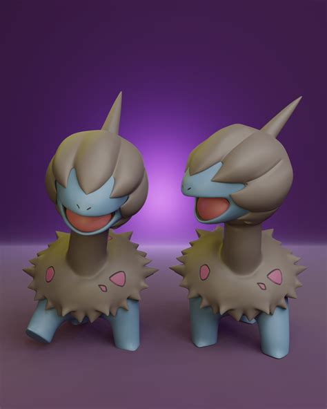 Stl File Pokemon Deino With 2 Different Poses・3d Print Model To