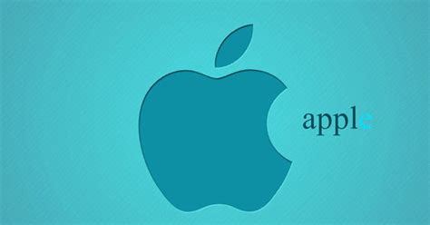 Apple Light Blue Logo Iphone 7 And Iphone 7 Plus Wallpaper