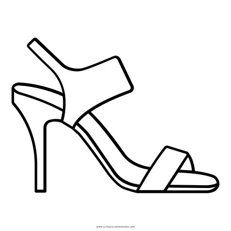 Sandals Coloring Page Ultra Coloring Pages