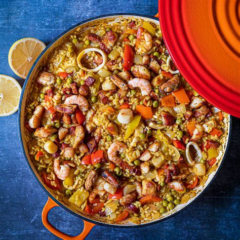 Chicken And Seafood Paella Recipe