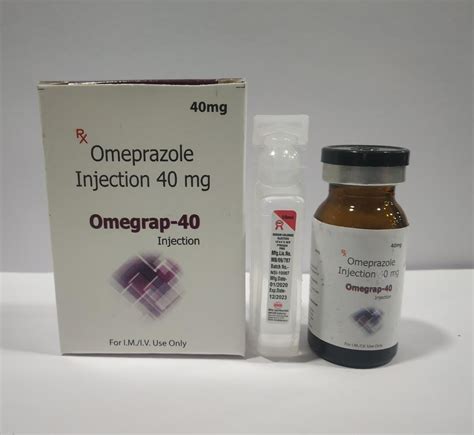 Grapple Omeprazole Injection 40mg 40 Mg Vail Prescription Rs 105
