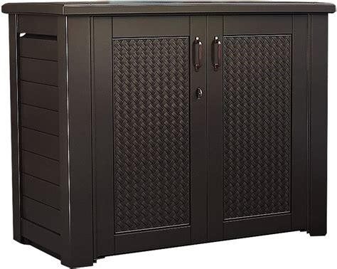 Classic Brands Outdoor Storage Patio Series Cabinet 1889849 Dark Teak
