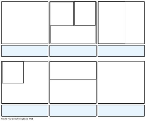 Comic Strip Template Storyboard By Francie