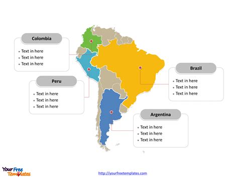 Immediately Free Download Editable South America Outline And Political
