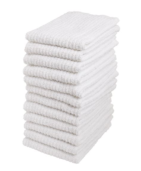 Terry 100 Cotton Tea Towels Set Kitchen Dish Cloths Multi Pack