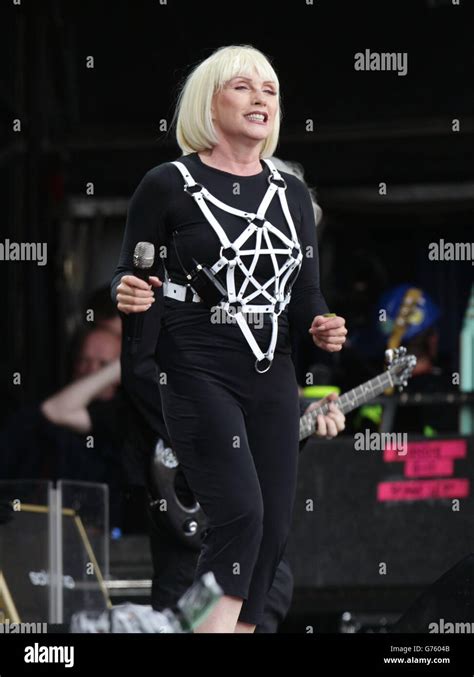 Debbie Harry Of Blondie Performing On The Other Stage At The Glastonbury Festival At Worthy