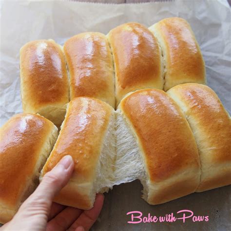 Soft And Fluffy Cream Cheese Buns Sponge Dough Method Bake With Paws