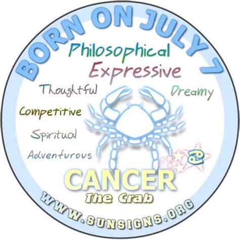 July 7 Zodiac Horoscope Birthday Personality Sunsignsorg