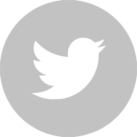 Download Twitter Logo White Vector Facebook Logo Grey Round Png Image