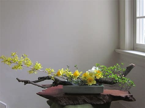 Orchids And Ikebana Horizontal Arrangement Free Style