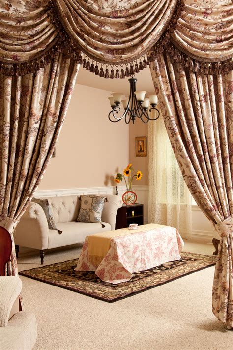 Oriental Tree Of Life Swag And Tails Valance Curtain Drapes