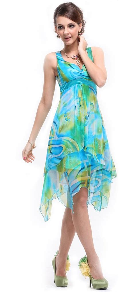 Ever Pretty Womens Floral Printed Empire Beach Summer Dresses Casual Dress 03187