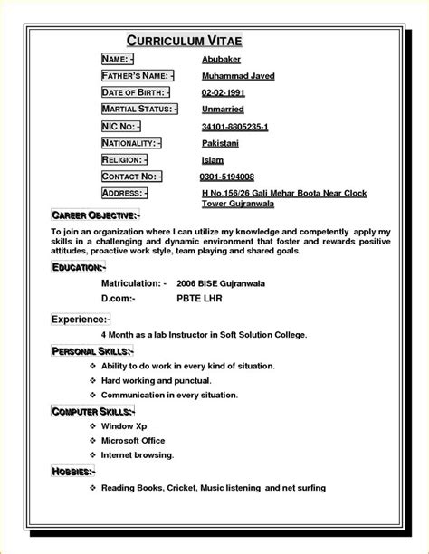 write resume  job application resume format  job application