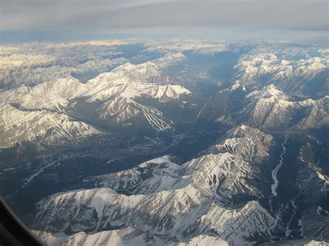 Aerial View Of The Canadian Rockies In Winter Best Pictures In The World