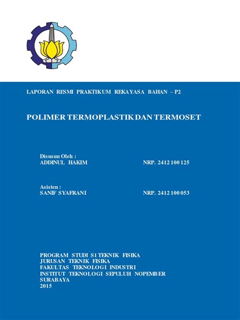 We did not find results for: Laporan Resmi Termoplastik dan Termoset