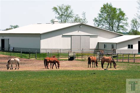Prefabricated Metal Horse Barns Titan Steel Structures