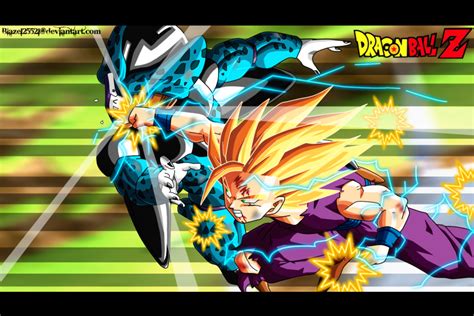 Super saiyan 2 gohan vs super perfect cell boss fight product provided by bandai namco! Simple Universe: Gohan vs Cell Jr