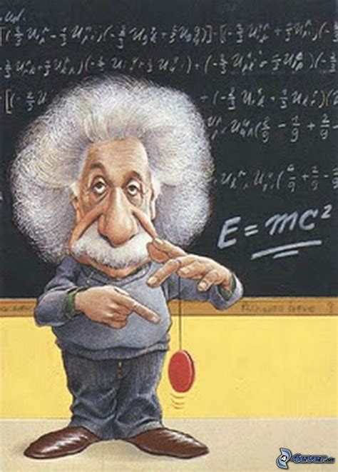 Caricatura Albert Einstein Tonelada De Cartoons