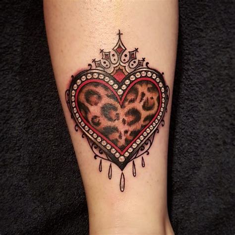 Leopard Heart Tattoo Tattoo Ideas And Inspiration Heart Tattoo