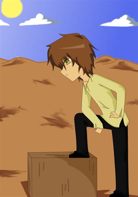 Anime Guy In A Desert By Black Rose Phantom On Deviantart