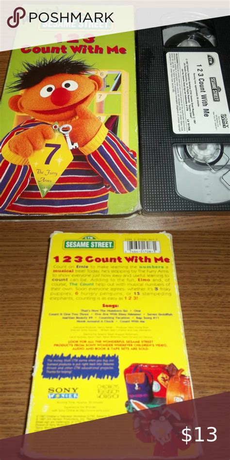 Sesame Street 1 2 3 Count With Me Vhs In 2022 Sesame Street Sesame Vhs