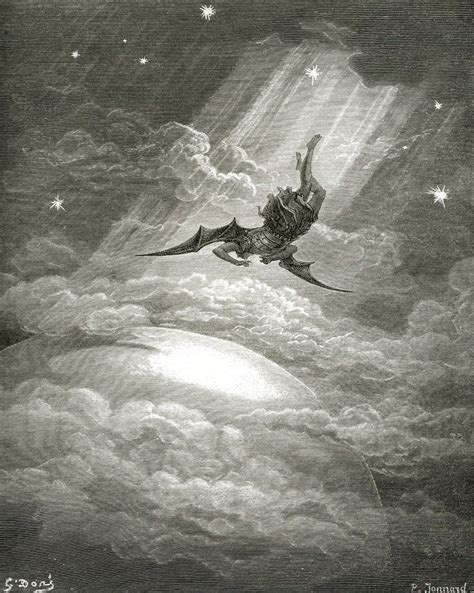 The Fall Of Satan Gustave Dore Art Print Gustave Dore John Milton