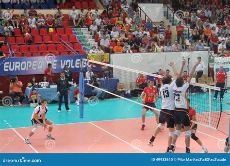 Volleyball Match European Ligue Editorial Image Image Of Competition