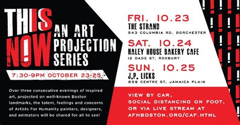 Oct 25 This Is Now Projection Art Series From Artists For Humanity