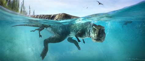 Gaelle Seguillon Website Prehistoric Planet Trex Swimming