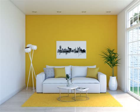decorate  room  yellow walls  chic ideas  images