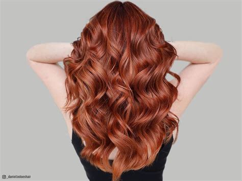 different shades of red hair color chart
