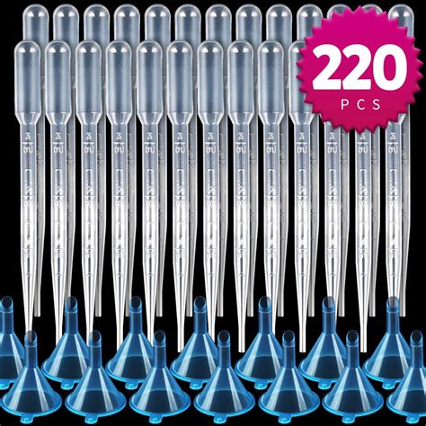 Mudder 200 Pieces 0 2 Ml Capacity Disposable Graduated Transfer
