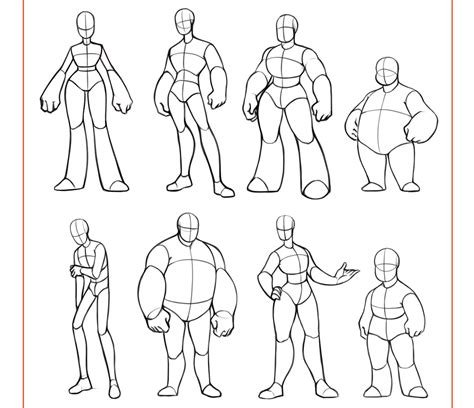 lunaartgallery “ this reference sheet includes 50 body types for people who struggle i