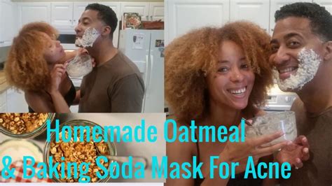 Diy Homemade Oatmeal And Baking Soda Facialmask For Acne And Shaving Bumps