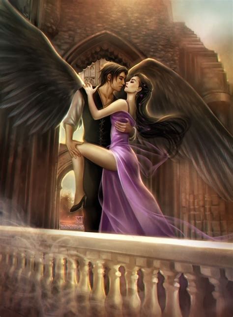 Pin By Tanya Mccuistion On Angels Demons In Fantasy Art Couples Fantasy Couples Dark