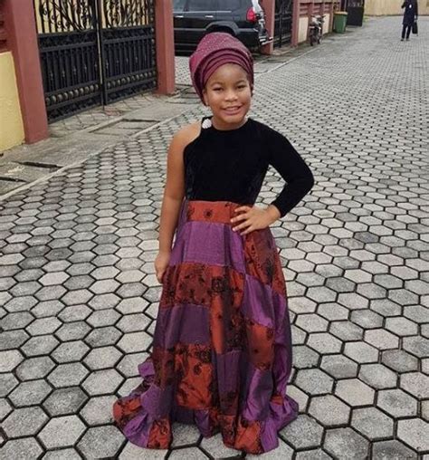 Nigeria Celebrities Children Dress In Traditional Attires