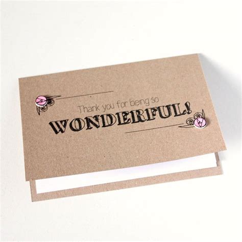 Personalised Thank You For Being So Wonderful Card By