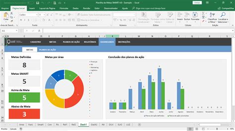 Planilha De Metas E Objetivos Smart Em Excel Planilhas Prontas