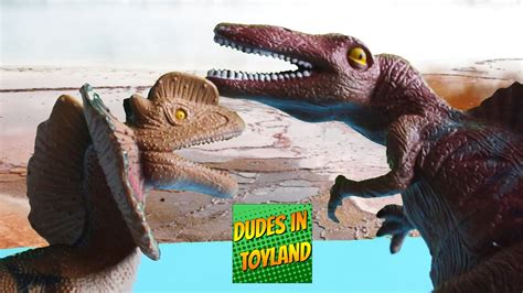 Fighting Dinosaur Toys Battle For Children Spinosaurus Vs Dilophosaurus