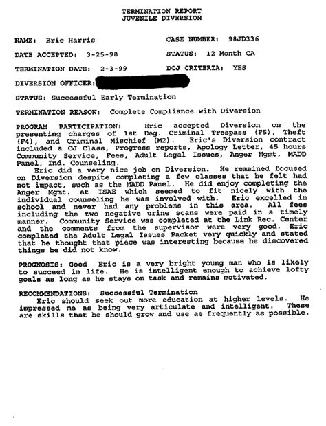 Columbine Report And Other Police Records About Eric Harris And Dylan Klebold