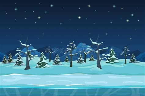 Winter Landscape Snow Tree Stock Illustrations 72317 Winter