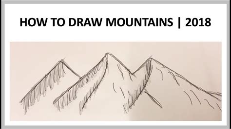 How To Draw Mountains For Beginners Thats Because On One Hand This